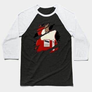 Red Telecaster Soul Baseball T-Shirt